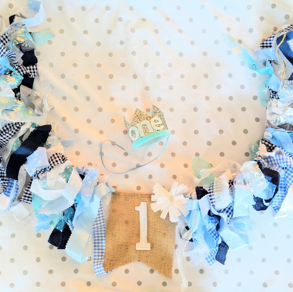 1st birthday banner and matching hat